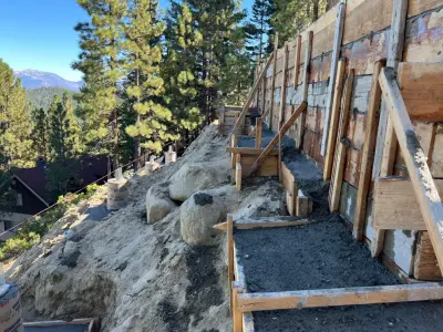 Cement base — Stone & Concrete Installation project by Onyx Concrete