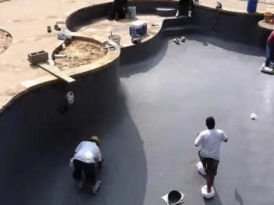 Gunite Pool Shell Construction Images — Stone & Concrete Installation project by Serenity Hardscapes