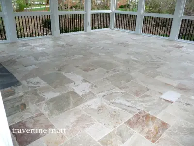 Leonardo Travertine Stone Tiles — Stone & Concrete Installation project by Travertine Mart