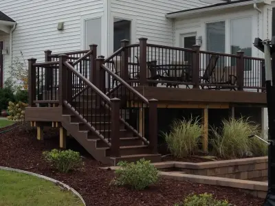 Court and Deck Revamp — Stone & Concrete Installation project by Twin Oaks Landscape, Inc.