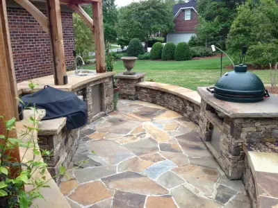 Fireside Outdoor Kitchens Evolution Finished — Stone & Concrete Installation project by Fireside Outdoor Kitchens