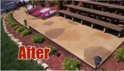 Flagstone Pathway 4/15 by Concrete Craft Of Knoxville