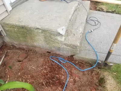 Front steps restoration and resurfacing — Stone & Concrete Installation project by Concrete Designs Unlimited