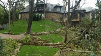 House on the Hill — Landscape Construction project by Synthetic Grass Pros in Dallas