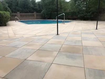 Belle Meade Swimming Pool and Patio — Stone & Concrete Installation project by Denali Exterior Design