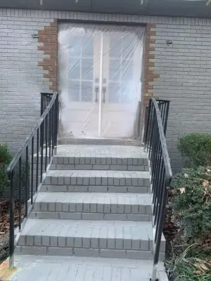 Brick door restoration — Stone & Concrete Installation project by Gonzalez Construction Co