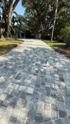 Driveway Renovation: Removing Concrete and Installing Old Towne by Trenrom G — Stone & Concrete Installation project by BR Construction Elite LLC
