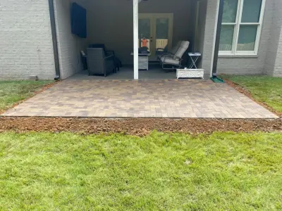 Courtyard — Stone & Concrete Installation project by Leo Paver LLC