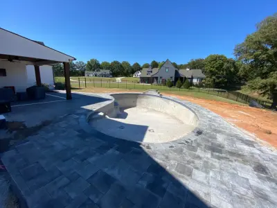 Swimming Area — Stone & Concrete Installation project by Leo Paver LLC