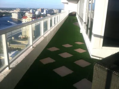Roof Top Installations — Landscape Construction project by Synthetic Lawns Of Florida