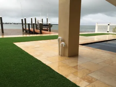 Swimming Pool Applications — Landscape Construction project by Synthetic Lawns Of Florida