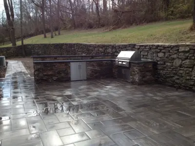 Outdoor Fireplaces and Grills — Stone & Concrete Installation project by Harpeth Valley Hardscapes, LLC