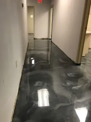 Epoxy Flooring with a Metallic Finish — Stone & Concrete Installation project by Best Tech Coatings