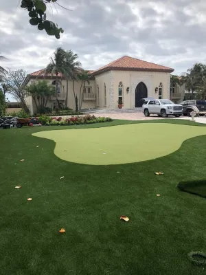 Manalapan Before & After — Landscape Construction project by Synthetic Turf International - Florida