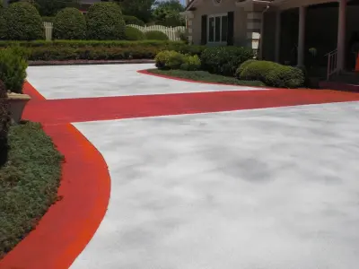Colored Seal Driveways — Stone & Concrete Installation project by Concrete Repair Specialist