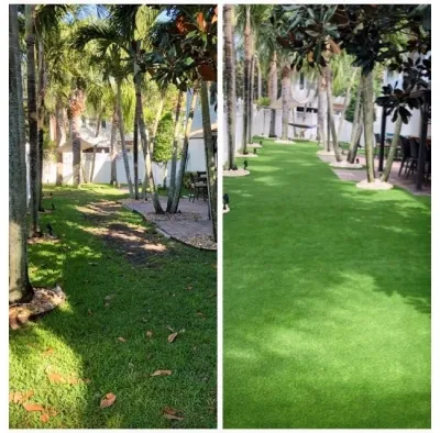 Abacoa Backyard Makeover — Landscape Construction project by Synthetic Turf International - Florida