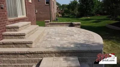 Patio Inspiration and Photos Featuring Outdoor Paver Stones — Stone & Concrete Installation project by JJW Brick.com