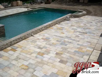 Paver and Stone Patio Images — Stone & Concrete Installation project by JJW Brick.com