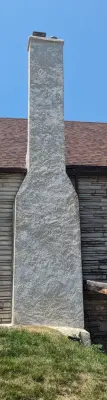 Chimney Repair and Renewal — Stone & Concrete Installation project by Markuson Mark III Construction