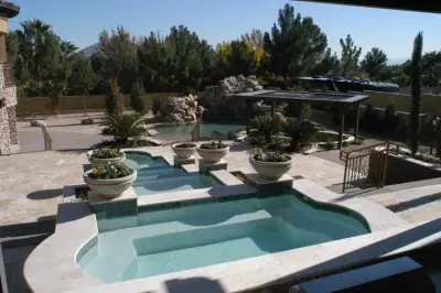 Pool Landscaping — Stone & Concrete Installation project by Building Art