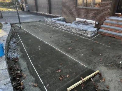 Natural Stone Work — Landscape Construction project by Tate's Property Care, LLC