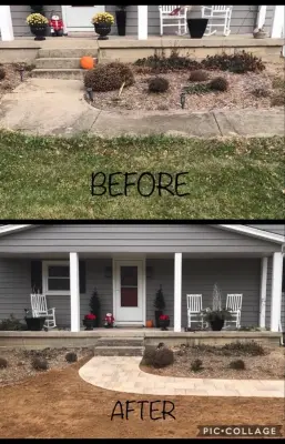 Pathway and Walkway Renovation — Stone & Concrete Installation project by Advanced Grounds Maintenance, LLC