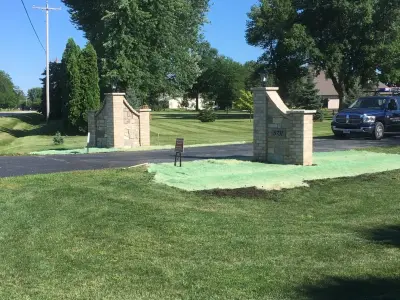 Personalized Supports, County Highway S Oshkosh WI — Stone & Concrete Installation project by John Carter Custom Masonry LLC