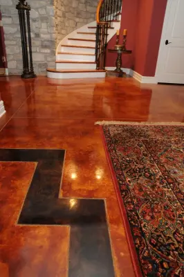 Basement Acid Staining in St. Louis, MO by Decorative Concrete Resurfacing