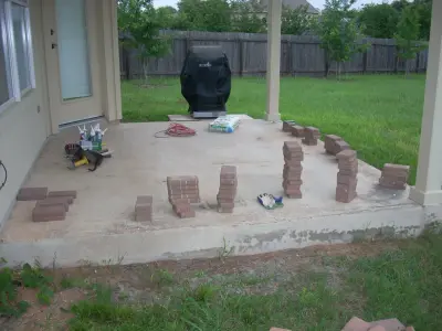 patio transformation — Stone & Concrete Installation project by Paver Paradise TX
