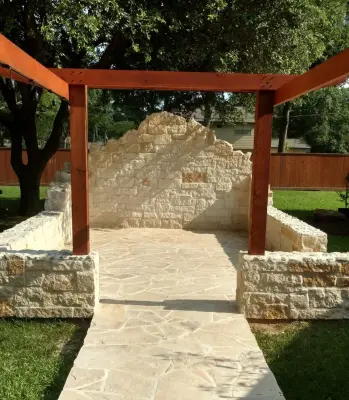 Alamo Open-Air Grotto — Stone & Concrete Installation project by Hill Country Rock