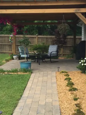 Camden, SC Patio with Pergola by Tranquil Escapes LLC