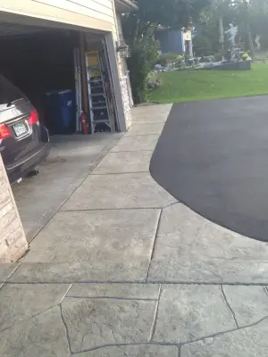 Driveway Concrete Aprons — Stone & Concrete Installation project by Cipala Decorative Concrete Inc