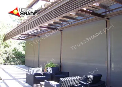 Roller Shades — Landscape Construction project by TensoShade, LLC