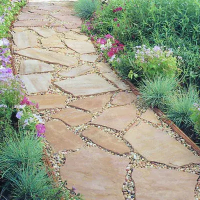 Outdoor Paths and Patios — Stone & Concrete Installation project by Marenakos Rock Center
