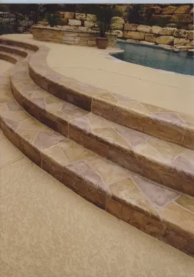 Prize-Winning Pool Deck Finish by Decorative Concrete Resurfacing
