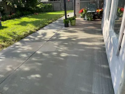 Rear Deck — Stone & Concrete Installation project by Flores Concrete