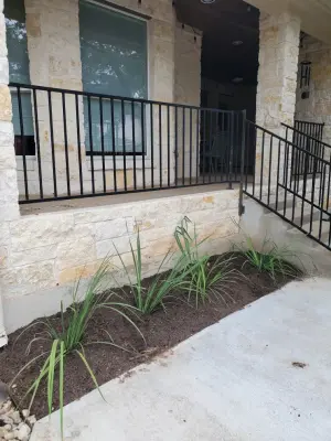 Outdoor Garden with Sedge Turf and Golf Putting Area by BioScapes LLC