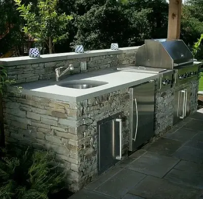 Outdoor Space — Stone & Concrete Installation project by Spoor Masonry, Inc