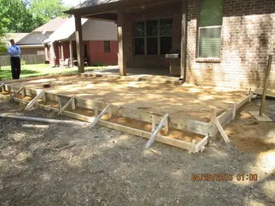 BBQ Terrace — Stone & Concrete Installation project by C & M Home Improvements