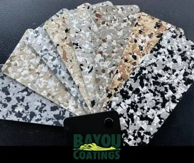 Hue Flakes — Stone & Concrete Installation project by Bayou Coatings