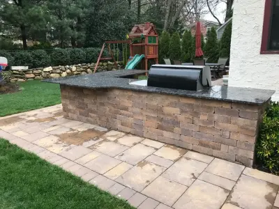 Grill Lounges — Stone & Concrete Installation project by Stasi Brothers Asphalt & Masonry