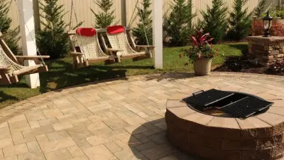 Bellmore Patio Oasis by Cambridge Pavingstones With ArmorTec