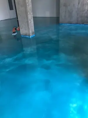 North Hollywood Blow Hair Salon — Stone & Concrete Installation project by JADE Epoxy Flooring Company