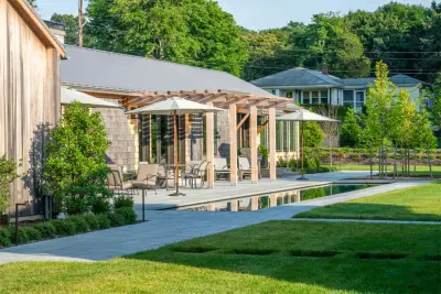 Bluestone Fusion Pool Deck by Cambridge Pavingstones With ArmorTec