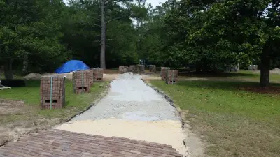 Paver Stone Driveway — Stone & Concrete Installation project by Tranquil Escapes LLC