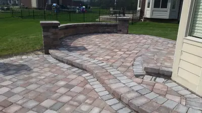 Paver Patio and Front Yard Landscaping Concepts — Stone & Concrete Installation project by JJW Brick.com