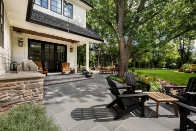 Transitional Outdoor Family Room — Landscape Construction project by TERRAFIRMA Landscape in Ann Arbor