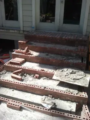 Masonry Stairs — Stone & Concrete Installation project by JQ Brick Repair & Restoration Services LLC