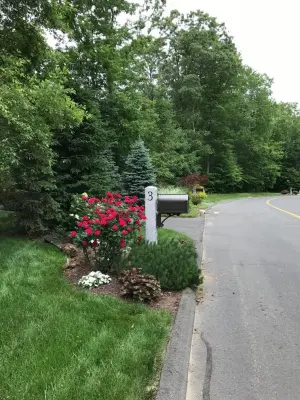 Stone Mailbox Supports by Swenson Granite Works