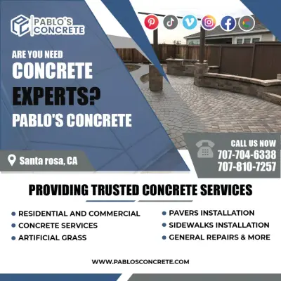 Contact Us — Stone & Concrete Installation project by Pablo's Concrete